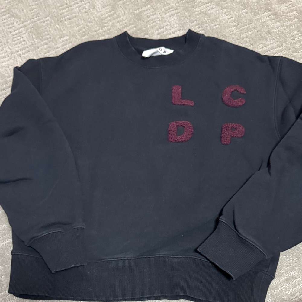 LCDP Girl’s  Black Sweater with maroon